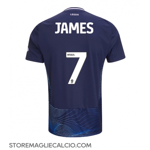 Leeds United Daniel James #7 Maglia Gara Terza Repliche 2024-25 Maniche Corte Leeds United Daniel James #7 Maglia Gara Terza Repliche 2024-25 Maniche Corte